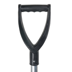 Лопата снеговая 60&times;30 см, пластиковая, алюминиевый черенок с V-ручкой 130 см, армирующая алюминиевая планка, № 14