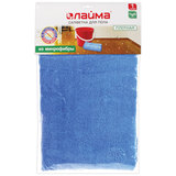 Тряпка для мытья пола из микрофибры, СУПЕР ПЛОТНАЯ, 70х80 см, синяя, 300 г/м<sup>2</sup>, LAIMA, 601250