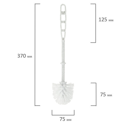 Ершик для унитаза с подставкой, угловой, "Блеск", белый мрамор, IDEA, М 5012