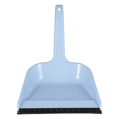 Совок для мусора, высокая рукоятка 20 см, резиновая кромка, пластик, цвет ассорти, 416