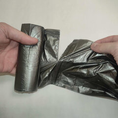 Мешки для мусора, 60 л, черные, в рулоне 20 шт., ПНД, 7 мкм, 60&times;70 см, эконом, КБ, &laquo;ЭкоДом&raquo;