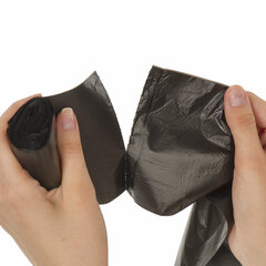 Мешки для мусора 20 л, черные, в рулоне 30 шт., ПНД 8 мкм, 45&times;50 см, LAIMA стандарт, 601376