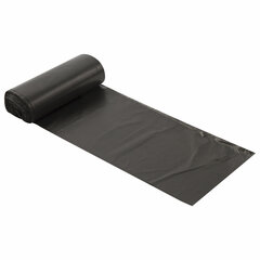 Мешки для мусора 20 л, черные, в рулоне 30 шт., ПНД 8 мкм, 45&times;50 см, LAIMA стандарт, 601376