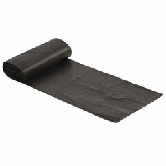 Мешки для мусора 30 л черные в рулоне 30 шт., ПНД 8 мкм, 50&times;60 см, LAIMA стандарт, 601377