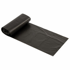 Мешки для мусора 30 л, черные, в рулоне 30 шт., ПНД 8 мкм, 50&times;60 см, ОФИСМАГ стандарт, 601379