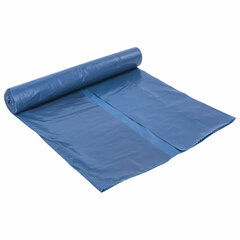 Мешки для мусора 120 л, синие, в рулоне 10 шт., особо прочные, ПВД 40 мкм, 70&times;110 см, LAIMA, 601387