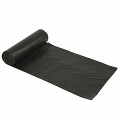 Мешки для мусора 120 л, черные, в рулоне 10 шт., ПНД 18 мкм, 70&times;110 см, ОФИСМАГ стандарт, 601388