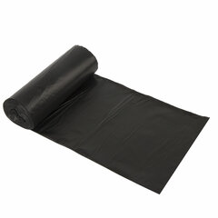 Мешки для мусора 120 л черные в рулоне 10 шт. прочные, ПНД 25 мкм, 70&times;110 см, ОФИСМАГ, 601389