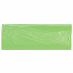 Мешки для мусора биоразлагаемые 60 л зеленые в рулоне 20 шт. прочные, ПНД 15 мкм, 60&times;70 см, LAIMA, 601401