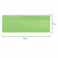 Мешки для мусора биоразлагаемые 60 л зеленые в рулоне 20 шт. прочные, ПНД 15 мкм, 60&times;70 см, LAIMA, 601401