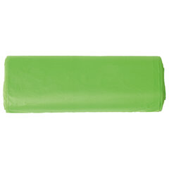 Мешки для мусора биоразлагаемые 120 л, зеленые, в рулоне 10 шт., ПНД 17 мкм, 70&times;110 см, LAIMA, 601402