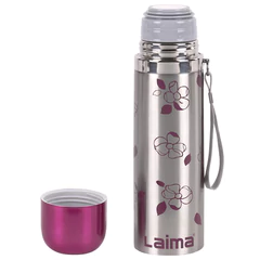 Термос LAIMA с узким горлом, 0,5 л, нержавеющая сталь, с рисунком, 601410