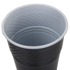 Стакан одноразовый ВЕНДИНГ 155 мл, КОМПЛЕКТ 50 шт., ПП, БЮДЖЕТ, белый/<wbr/>коричневый, LAIMA, 601417