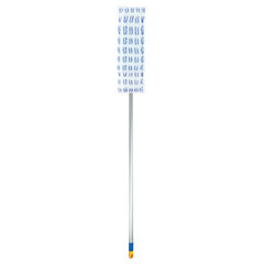 Швабра с флаундером 40 см, черенок 120 см, резьба 1,6 см, МОП микрофибра/<wbr/>абразив, карманы (ТИП К), LAIMA, 601461