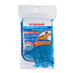 Насадка МОП плоская 40 см двусторонняя для швабр 601465/<wbr/>605026, микрофибра ворс/<wbr/>абразив, LAIMA, 601483