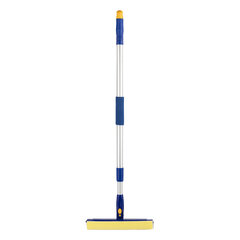 Окномойка LAIMA вращающаяся, телескопическая ручка, рабочая часть 25 см (стяжка, губка, ручка), для дома и офиса, 601494