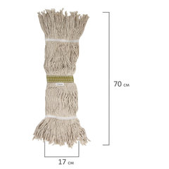 Насадка МОП Кентукки для швабры, хлопок/<wbr/>полиэстер, длина ворса 37 см, вес 400 г, LAIMA PROFESSIONAL, 601512