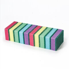 Губки для посуды 9,6&times;6,4&times;2,7 см, КОМПЛЕКТ 10 шт., MAXI, поролон с абразивным слоем, LAIMA К0003, 601552