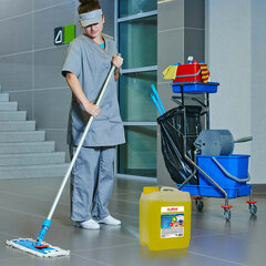 Средство для мытья пола 5 кг, LAIMA PROFESSIONAL концентрат, &laquo;Лимон&raquo;, 601606