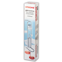 Ершик для унитаза СТОЙКА + держатель туалетной бумаги, сталь, зеркальный, LAIMA, 601619