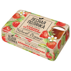 Мыло туалетное 90 г, ЛЕСНАЯ ПОЛЯНКА (Нэфис Косметикс), "Клубника со сливками"