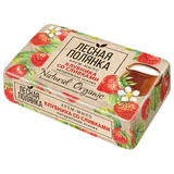 Мыло туалетное 90 г, ЛЕСНАЯ ПОЛЯНКА (Нэфис Косметикс), "Клубника со сливками"
