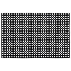 Коврик входной резиновый крупноячеистый грязезащитный, 80&times;120 см, толщина 16 мм, черный, VORTEX