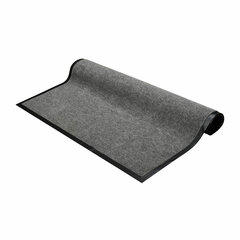 Коврик входной ворсовый влаго-грязезащитный, 90&times;120 см, толщина 7 мм, серый, VORTEX