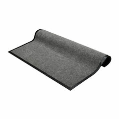 Коврик входной ворсовый влаго-грязезащитный 120&times;150 см, толщина 7 мм, серый, VORTEX