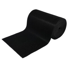 Коврик-дорожка грязезащитный &laquo;ТРАВКА&raquo;, 0,9&times;15 м, толщина 9 мм, черный, В РУЛОНЕ, VORTEX, 24004