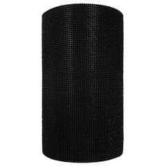 Коврик-дорожка грязезащитный &laquo;ТРАВКА&raquo;, 0,9&times;15 м, толщина 9 мм, черный, В РУЛОНЕ, VORTEX, 24004