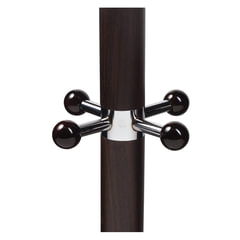 Вешалка-стойка BRABIX "CR-274", металл/мрамор, 1,8 м, на диске диаметром 36 см, 5 крючков + 4 дополнительных, венге, 601744