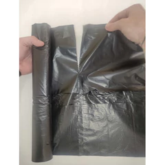 Мешки для мусора 120 л, черные, в рулоне 10 шт., ПВД, 25 мкм, 68&times;102 см, ЭКОНОМ, КОНЦЕПЦИЯ БЫТА &laquo;EcoClean&raquo;
