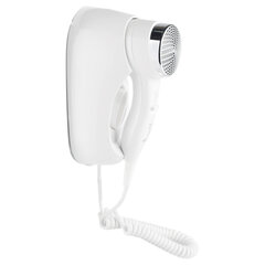 Фен для волос настенный KSITEX F-1400 WC, 1400 Вт, пластик/<wbr/>металл, 2 скорости, белый