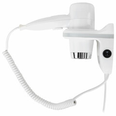 Фен для волос настенный KSITEX F-1800 W, 1800 Вт, пластик/<wbr/>металл, 2 скорости, белый