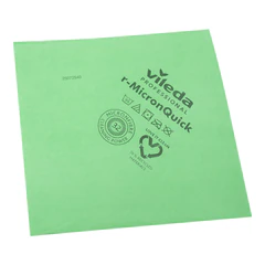 Салфетка микроволоконная VILEDA PROFESSIONAL "МикронКвик", КОМПЛЕКТ 5 шт., микроволокно, зеленые, 38х40 см, 170637
