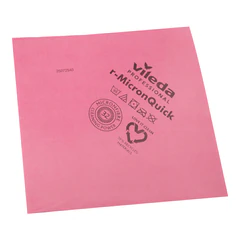 Салфетки микроволоконные VILEDA PROFESSIONAL &laquo;МикронКвик&raquo;, КОМПЛЕКТ 5 шт., микроволокно, красные, 38&times;40 см, 170636