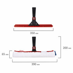Щетка для мытья окон VILEDA &laquo;Эволюшн&raquo; + шубка из микрофибры, ширина 35 см (без черенка)