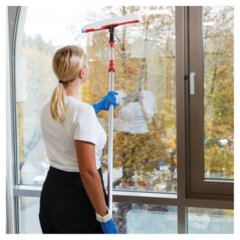 Насадка-шубка для мытья окон VILEDA &laquo;Эволюшн&raquo;, микрофибра, ширина 35 см (к щетке 602099)