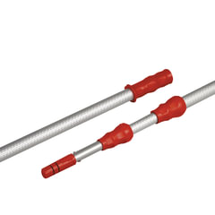 Черенок рукоятка телескопическая VILEDA 2&times;1,25 м (до 2,5 м) алюминиевый, используется с окномойкой шубкой 602099, со стяжкой 602101, 179661