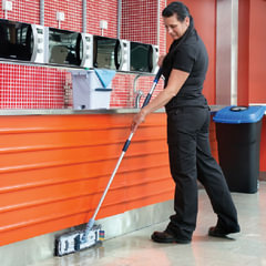 Тележка уборочная VILEDA &laquo;УльтраСпидПро&raquo;, 1 съемное ведро на 25 л, платформа, без ручки, туннельный отжим