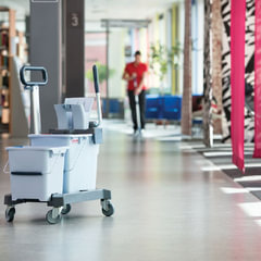 Тележка уборочная VILEDA &laquo;УльтраСпидПро&raquo;, 2 съемных ведра 25 л + 10 л, платформа, с ручкой, туннельный отжим