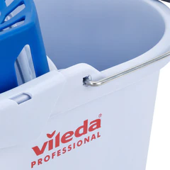 Ведро VILEDA PROFESSIONAL "Супер-моп", с системой отжима для веревочных и ленточных МОПов, овальное, объем 10 л