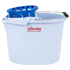 Ведро VILEDA PROFESSIONAL "Супер-моп", с системой отжима для веревочных и ленточных МОПов, овальное, объем 10 л