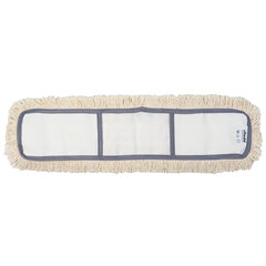 Насадка МОП плоская 60 см для швабры-рамки, карманы, хлопок, VILEDA &laquo;ДастМоп&raquo;, 118102