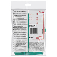 Перчатки МНОГОРАЗОВЫЕ латексные VILEDA, х/<wbr/>б напыление, СВЕРХПРОЧНЫЕ (неопрен), размер 9,5-10, XL (оч большой), зелено-желтые, 130 г, 174309