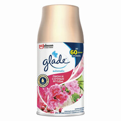 Освежитель воздуха автоматический, 269 мл, GLADE, диспенсер+сменный баллон, &laquo;Пион и сочные ягоды&raquo;
