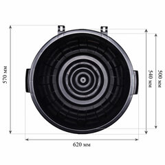 Контейнер 90 литров для мусора, БАК+КРЫШКА (высота 65 см), M2394/<wbr/>АССОРТИ, IDEA