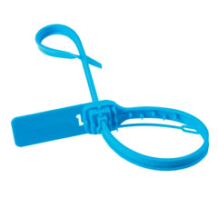 Пломбы мешковые номерные ДРАКОН-ПРО, длина рабочей части 374 мм, СИНИЕ, КОМПЛЕКТ 1000 шт.