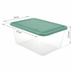 Контейнер 4 л, с крышкой, герметичный, универсальный, хранение и СВЧ, 12,5&times;19&times;25 см, IDEA, М 1455